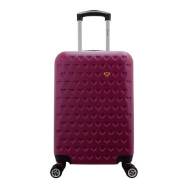 Imagem de Mala Rígida De Fibra 360° Tamanho Pequena - Gladiador - C1 - Vinho