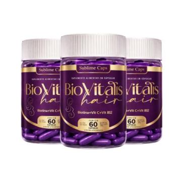 Imagem de kit 3 sublime hair vitamina capilar - bio vitalis
