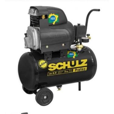 Imagem de Compressor De Ar Pratiko CSI 8,6 25 Litros 2Cv Monofásico 127V Shulz -