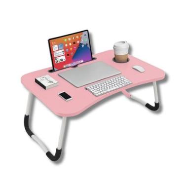 Imagem de Mesinha Apoio Dobrável Cama Sofá Notebook Tablet Refeição Mesa Home Of