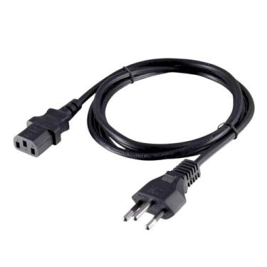 Imagem de Cabo de Força Tripolar ATX / C13de 1,2m - Kapbom