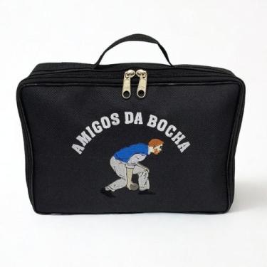 Imagem de Bolsa Porta Bochas 6 Bolas Reforçada com Divisórias Alça Mão - COUTRE
