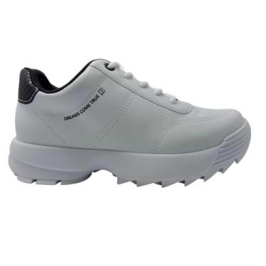 Imagem de Tênis Ramarim Chunky Tratorado Feminino 75221, 36, BRANCO PRETO