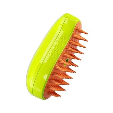 Imagem de Escova Tira Pelos a Vapor para Pet GXM Modelo Escova Tira Pelos Vapor Verde Recarregável Usb Portátil