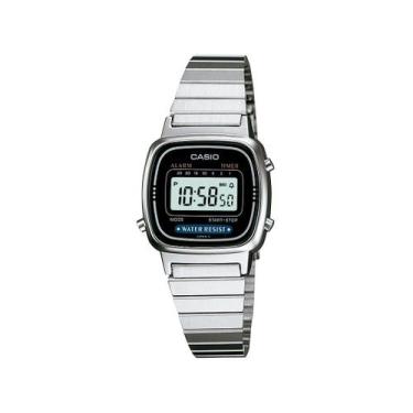 Imagem de Relógio casio feminino mini vintage la670wa1df, Prata