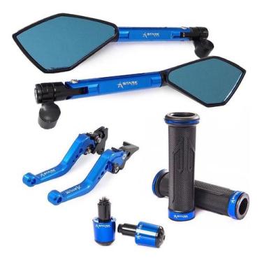 Imagem de Manete Manopla Peso Retrovisor Crosser Factor Fazer Tenere - Stark Rac