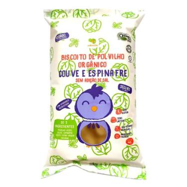 Imagem de Kit 6X: Biscoito de Polvilho Couve e Espinafre Vegano Orgânico Crilanc