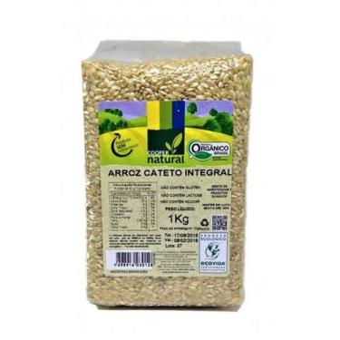 Imagem de Kit 6X: Arroz Cateto Integral Orgânico Coopernatural 1kg