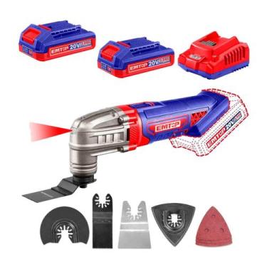 Imagem de Multiferramenta Oscilante Sem Fio 20v 20000Rpm 6 Vel Emtop