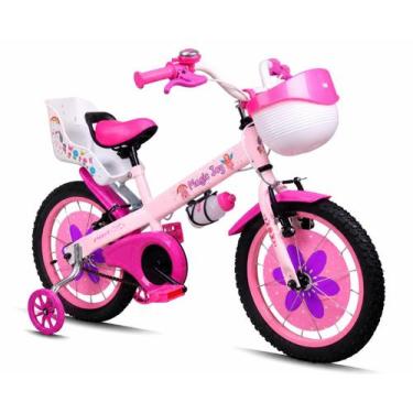 Imagem de Bicicleta Infantil Aro 16 Magic Joy Cestinha e Cadeirinha - - Pro-X, R
