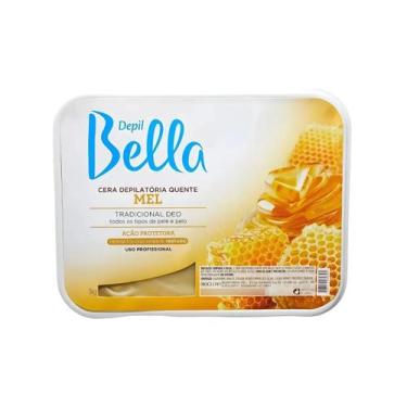 Imagem de Cera barra Depilatória Depil Bella Mel 1kg profissional