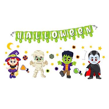 Imagem de Kit Painel Decorativo Halloween Cute em EVA com 36 Itens