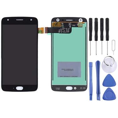 Imagem de VGOLY Reparo e peças sobressalentes para tela LCD Motorola Moto X4 e conjunto completo do digitalizador (preto) (Color : Blue)