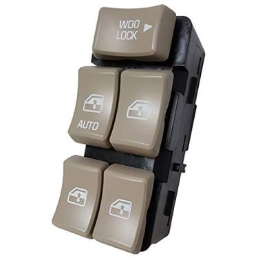 Imagem de Interruptor mestre de janela SwitchDoctor para Buick Rendezvous 2002-2007 (botões de bronze estilo OEM)