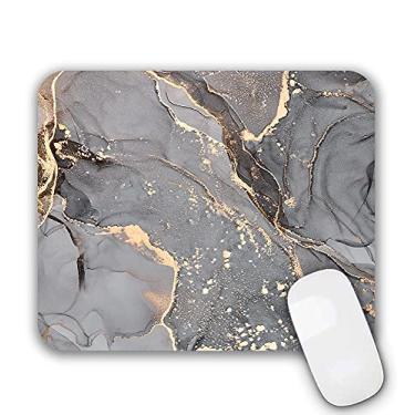 Imagem de Mouse Pad, mouse pad para jogos, tapete de mouse base de borracha antiderrapante com designs para laptop, computador e escritório, 24,1 x 20,0 x 0,3 cm (mármore 2)