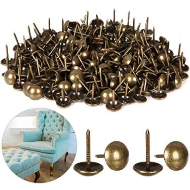 Imagem de 500 peças de tachas decorativas para estofamento, alfinetes de unhas de móveis antigos...