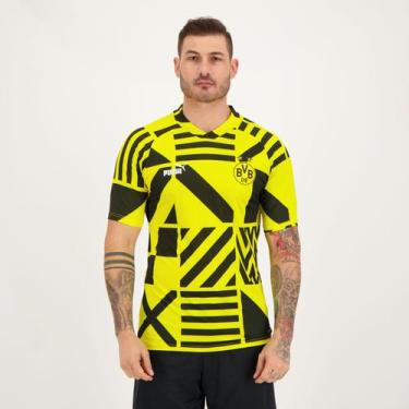 Imagem de Camisa Puma Borussia Dortmund Pré Jogo 2023 Amarela