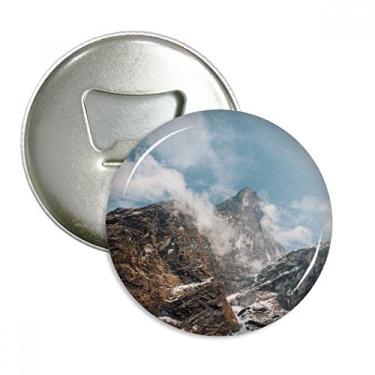 Imagem de Nevoeiro Ciência Florestal Natureza Cenário Abridor de Garrafas Imã de Geladeira Emblema Multifuncional