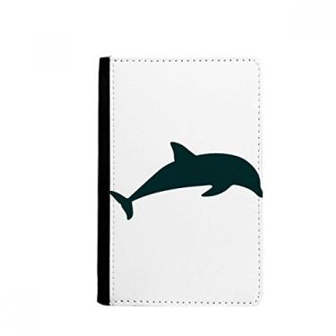 Imagem de Blue Ocean Streamline Suporte de passaporte para golfinho de natação Notecase Burse Carteira porta-cartões