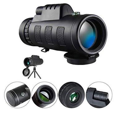 Imagem de Telescópio monocular HD de alta potência 40x60 Telescópio externo portátil portátil à prova d'água para crianças adultas à prova d'água para observação de pássaros, acampamento, caminhada, concerto