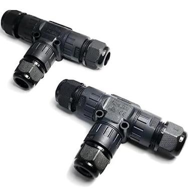 Imagem de Conector de cabo EWM20T IP68 à prova d'água conector de caixa de unção para Ø 5-9 mm alcance de fio (AC 450V, 17,5A), 3 vias 2/3/4/pino (EWM20T-4PIN)