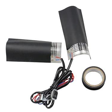 Imagem de Alça Aquecida de Motocicleta, Capa de Alça Aquecida de Motocicleta 12V Elétrica Quente Quente à Prova D'água Guiador Manga Mais Quente para Motocross