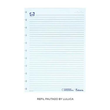 Imagem de Refil Pautado Luluca Médio 50fls - Caderno Inteligente
