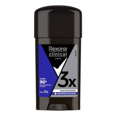 Imagem de Desodorante Rexona Men Clinical Clean 96h Creme 58g Desodorante rexona men clinical clean 96h creme 58g