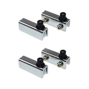 Imagem de dobradiça para porta de vidro de encaixe sem furar o vidro dobradiça hafele produtos hafele instalação sem furos