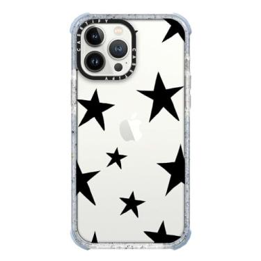 Imagem de CASETiFY Capa Ultra Impact para iPhone 13 Pro Max [proteção contra quedas de 3 metros] - Estrelas pretas - Azul Vapor