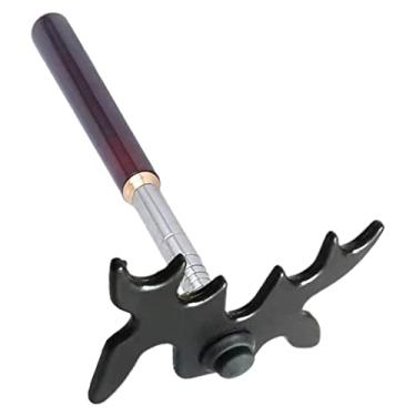 Imagem de Ponte de tacos de bilhar, ponte de tacos de sinuca de extensão com cabeça de plástico, bastão de de piscina retrátil, acessórios