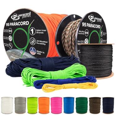 Imagem de PARACORD PLANET – Corda de 95 Paracord, Mini Cabo Tipo 1 – Corda de barraca – (Nogueira, 7,5 metros)