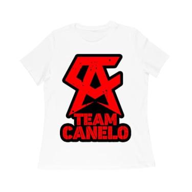 Imagem de Camiseta Team Canelo Alvarez Boxing Champion Supporter - Mostre seu orgulho de lutador, Branco, G