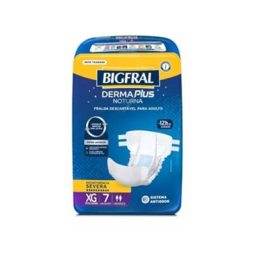 Imagem de Fralda Bigfral Derma Plus Noturna XG 7 Unidades