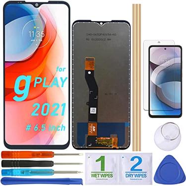 Imagem de PDTEK Tela LCD Substituição Touch Display Digitalizador Assembléia para Motorola Moto G Play 2021 XT2093 XT2093-3 XT2093-6 XT2093-7 XT2093DL (6,5 polegadas) - Preto)