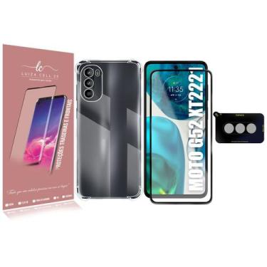 Imagem de Capa Capinha Compativel Moto G52 XT2221 6.6 + Pelicula Vidro 3d + pel 