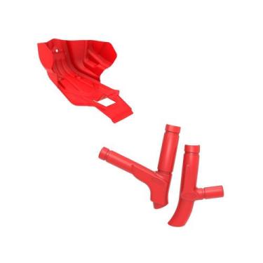 Imagem de Kit Crf 230 Protetor De Quadro + Protetor De Motor Vermelho - Anker