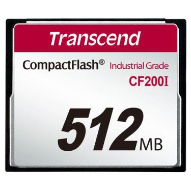 Imagem de Cartao de memoria CompactFlash Transcend 512MB TS512MCF200I 200x Indus