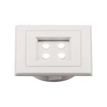 Imagem de Spot Lumini Pop Quadrado Branco 1W Branco Quente Pix, Branca