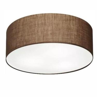 Imagem de Plafon Para Corredor Cilíndrico SC-3006 Cúpula Cor Café - Vivare