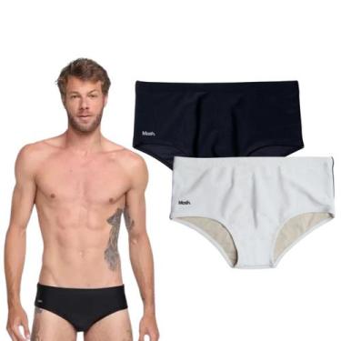 Imagem de Kit C/ 2 Sunga Adulto Lisa Mash com Vivo nas Laterais Tamanho:PCor:Pre