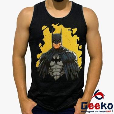 Imagem de Regata Batman 100% Algodão Geeko, Preto, P