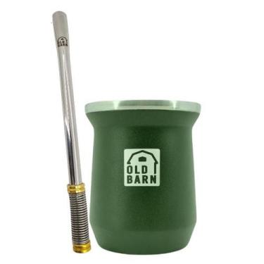 Imagem de Kit De Tereré Cuia Térmica Parede Dupla De Alumínio 300ml Bomba De Ino