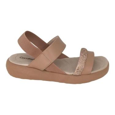 Imagem de Sandália ComfortFlex Ortopédica P/ Esporão, Caqui, 37
