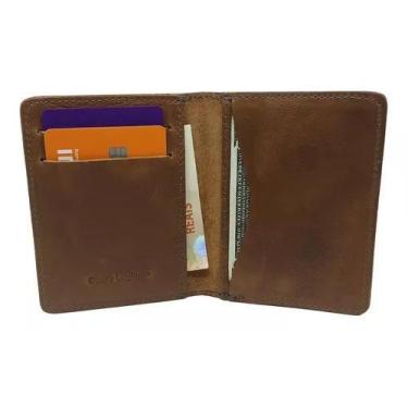 Imagem de Carteira Masculina Porta Documento Pequena Couro Legítimo - cosenza, C