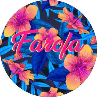 Imagem de Painel De Festa Redondo 1,50x1,50 - Farofa Tropical 007 - Via Cores