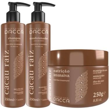 Imagem de Cacau Raiz Shampoo Condicionador Nutrição Dacca Profissional - DACCA P