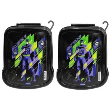 Imagem de Kit 2 Porta Lanche Sanduicheira 150ml do Batman Plasútil Original, Lan
