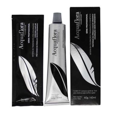 Imagem de Coloração Creme Permanente 6.7 Louro Escuro Marrom 60g - Acquaflora