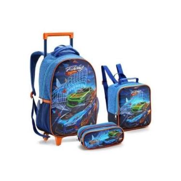 Imagem de KIT MOCHILA MASC. RACING 3PCS MR41408 - Seanite